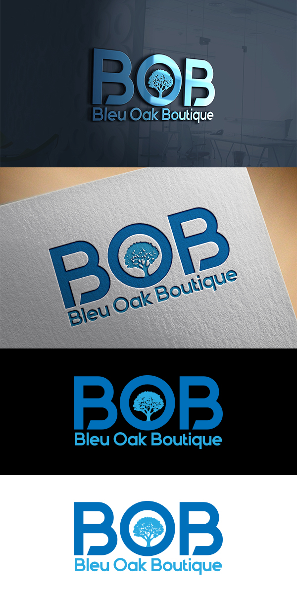 Logo Design by king solangi for Bleu Oak Boutique | Design #16691130
