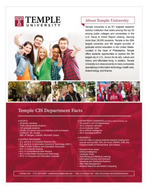 Flyer-Design von MasterMind für Temple University | Design #16695674