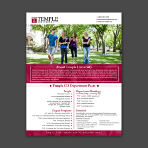 Flyer Design by aspiremedia for Temple University | Design: #16695125