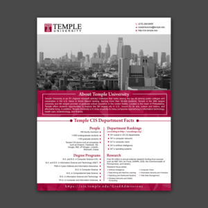 Temple CIS Informational Flyer | Diseño de Flyer por aspiremedia