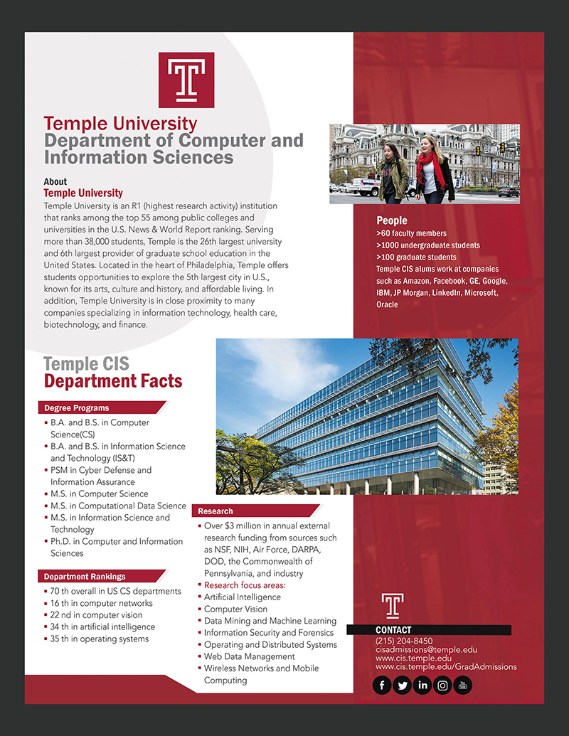 Flyer-Design von Bmarketsmart für Temple University | Design #16718305