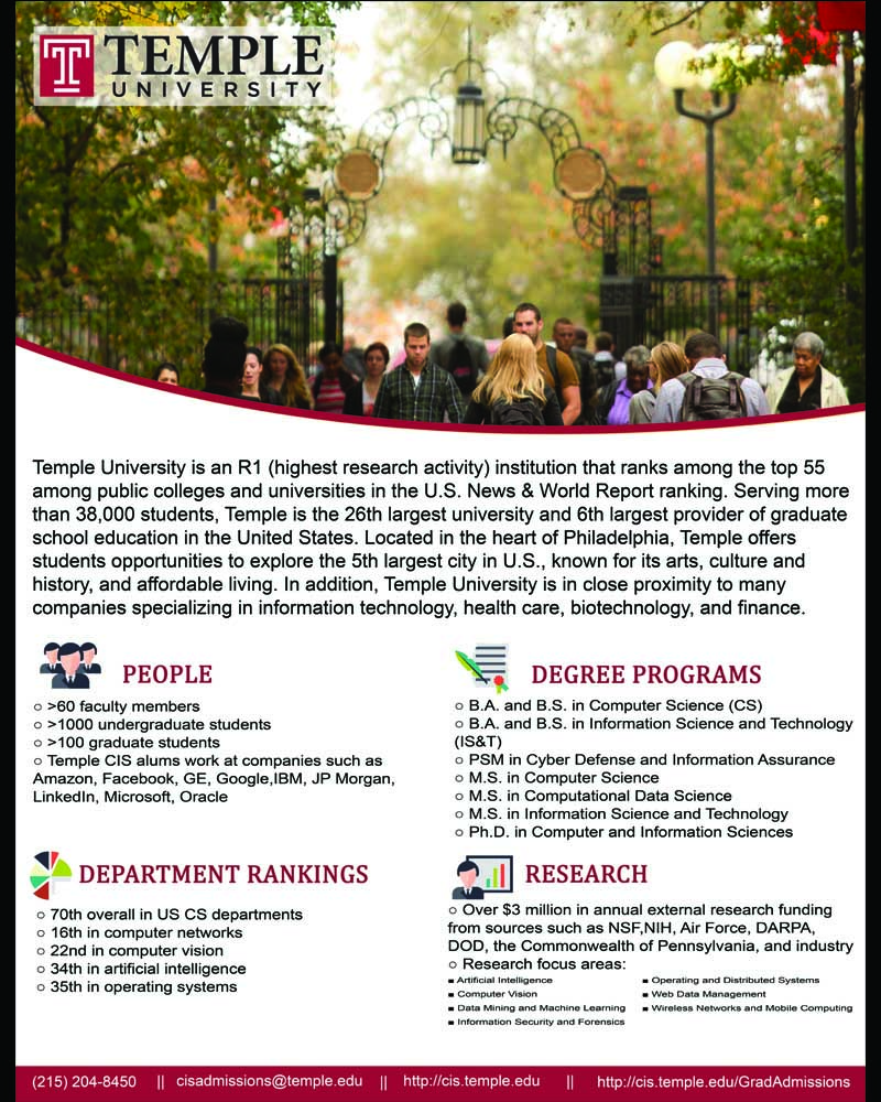 Flyer Design by Ola Mostafa for Temple University | Design #16718434
