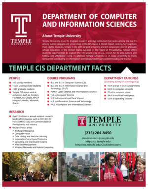 Flyer Design by meet007 for Temple University | Design: #16715938