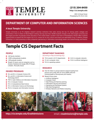 Flyer Design by meet007 for Temple University | Design: #16716142