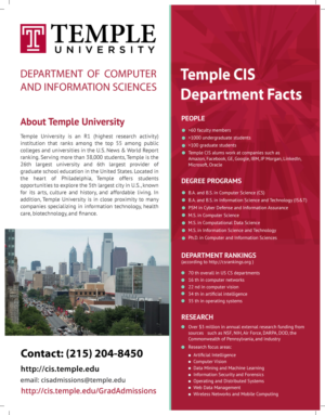 Flyer Design by meet007 for Temple University | Design: #16716363