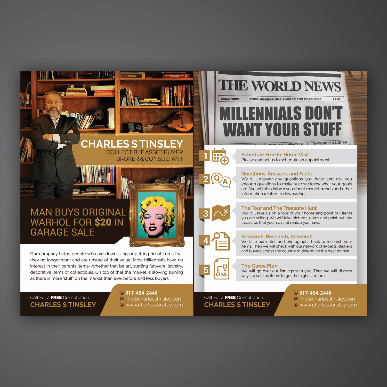 Flyer Design by Mariyam Khan for Charles S Tinsley  | Design #16695465