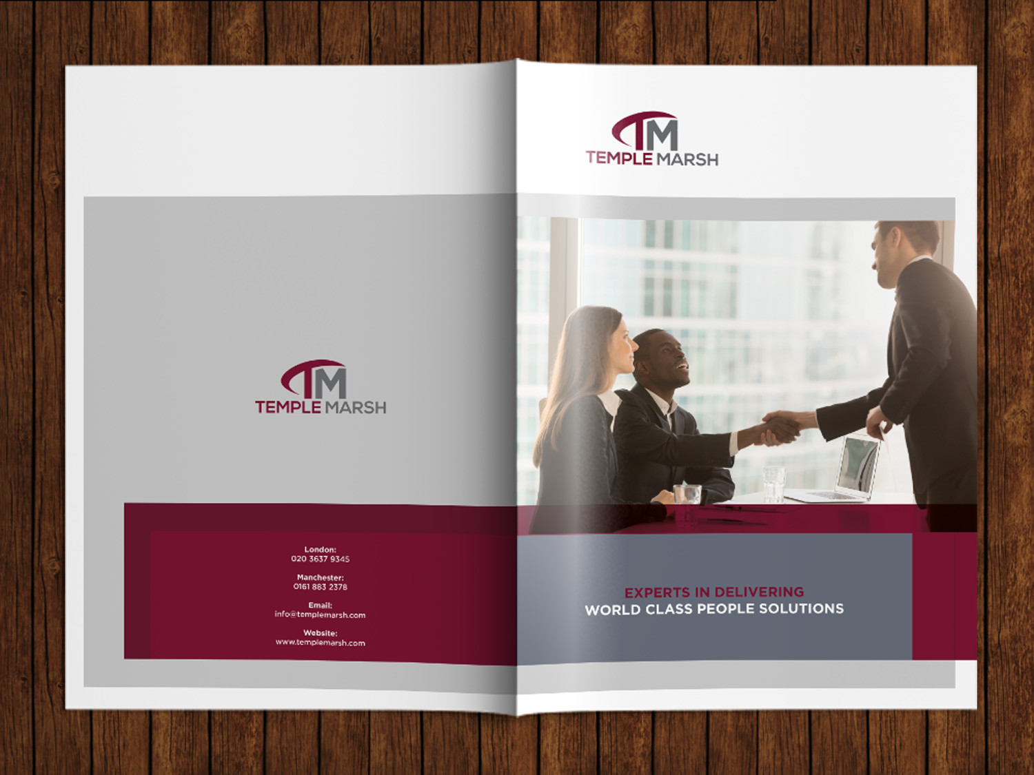 Broschüren-Design von pinterferenc86 für Elliot Marsh Headhunting Partners | Design #16722645