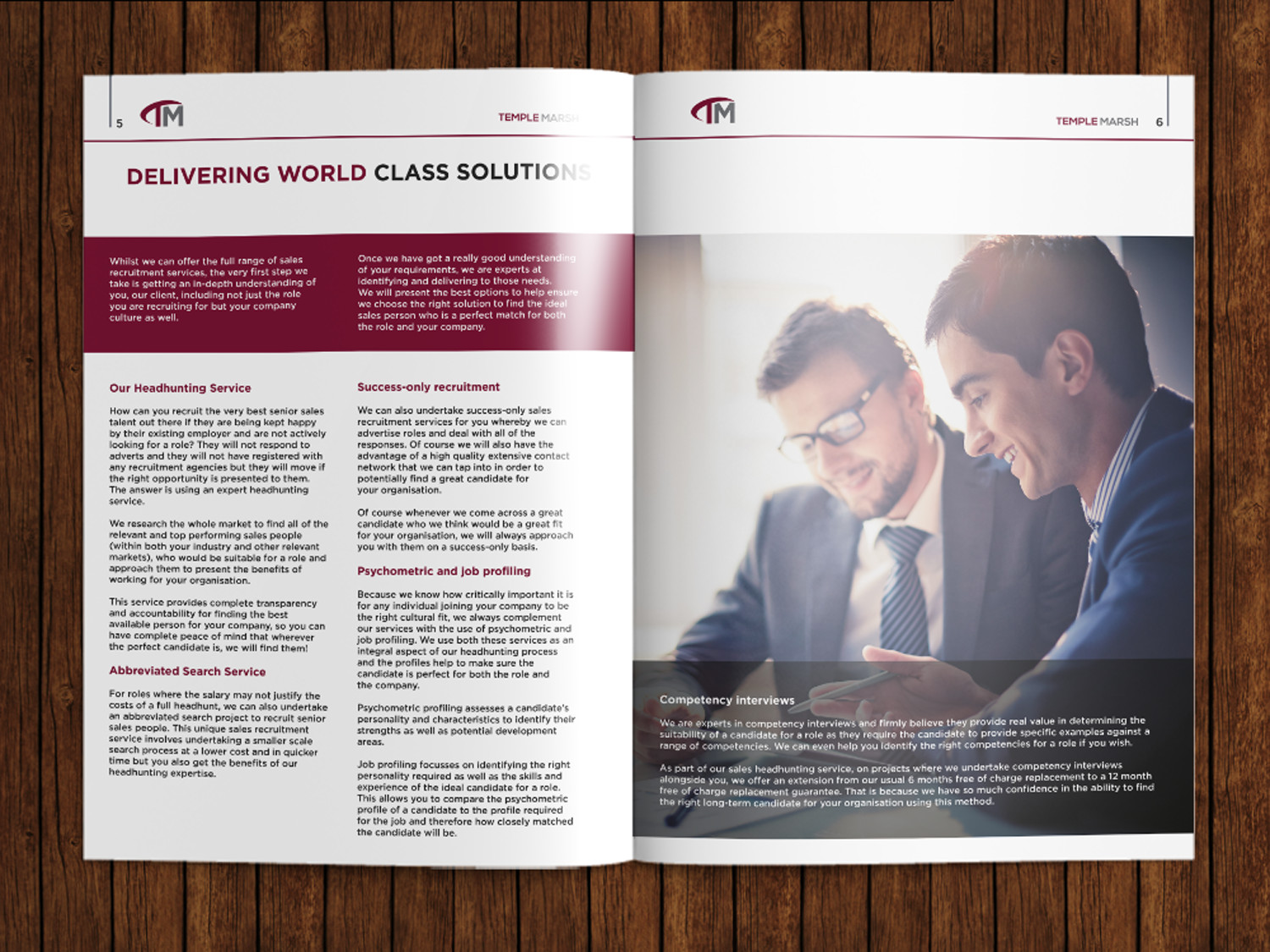 Broschüren-Design von pinterferenc86 für Elliot Marsh Headhunting Partners | Design #16722661