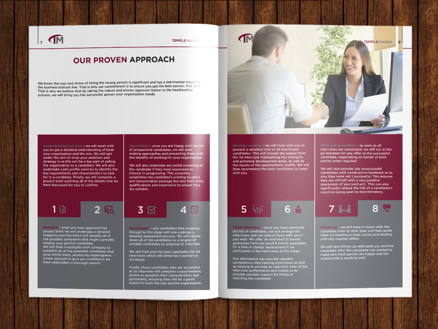 Broschüren-Design von pinterferenc86 für Elliot Marsh Headhunting Partners | Design #16722663