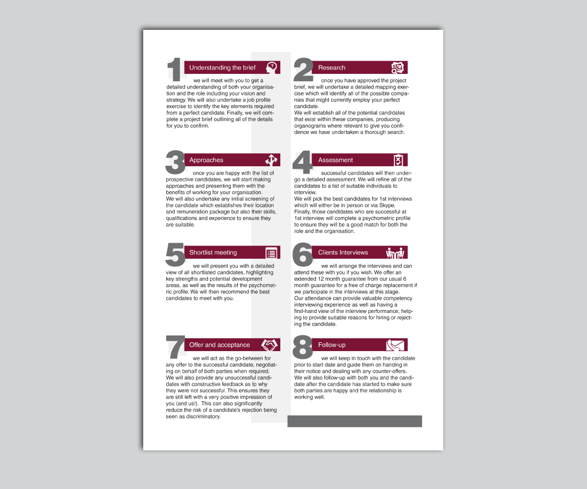 Broschüren-Design von COO COO design für Elliot Marsh Headhunting Partners | Design: #16759971