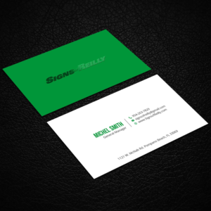 Business Card Design by Right_D for Signs of Reilly | Design: #16690572