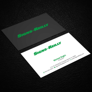 Business Card Design by Right_D for Signs of Reilly | Design: #16690779