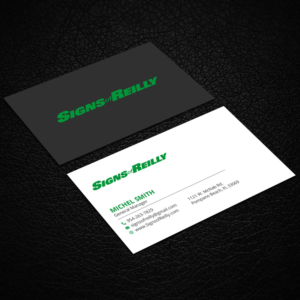 Business Card Design by Right_D for Signs of Reilly | Design: #16691839