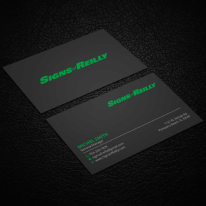 Business Card Design by Right_D for Signs of Reilly | Design: #16691840
