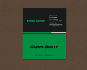 Business Card Design by chandrayaan.creative for Signs of Reilly | Design: #16695762
