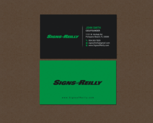 Business Card Design by chandrayaan.creative for Signs of Reilly | Design #16695763