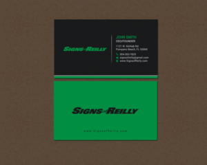 Business Card Design by chandrayaan.creative for Signs of Reilly | Design: #16695766