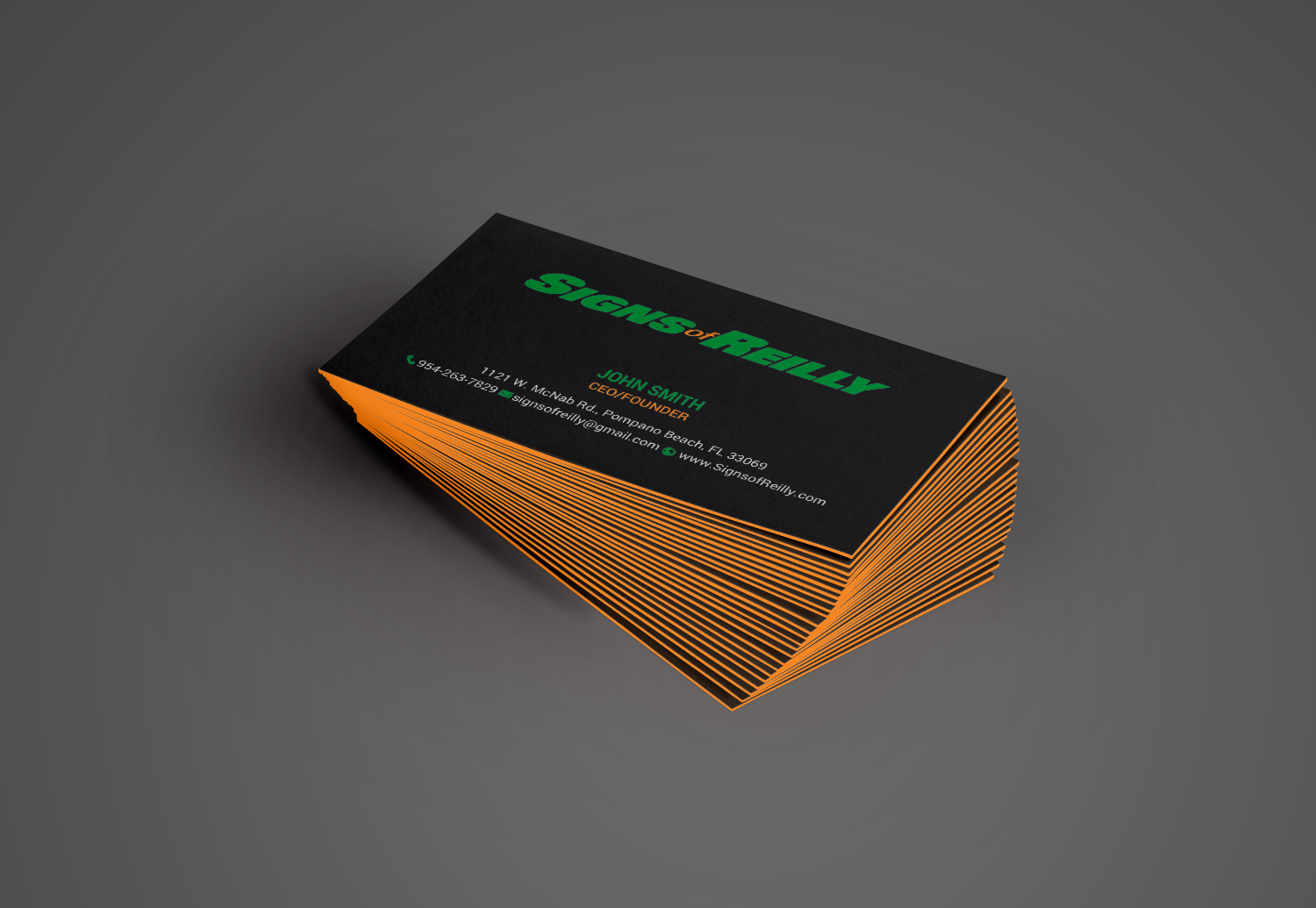 Business Card Design by chandrayaan.creative for Signs of Reilly | Design #16695773