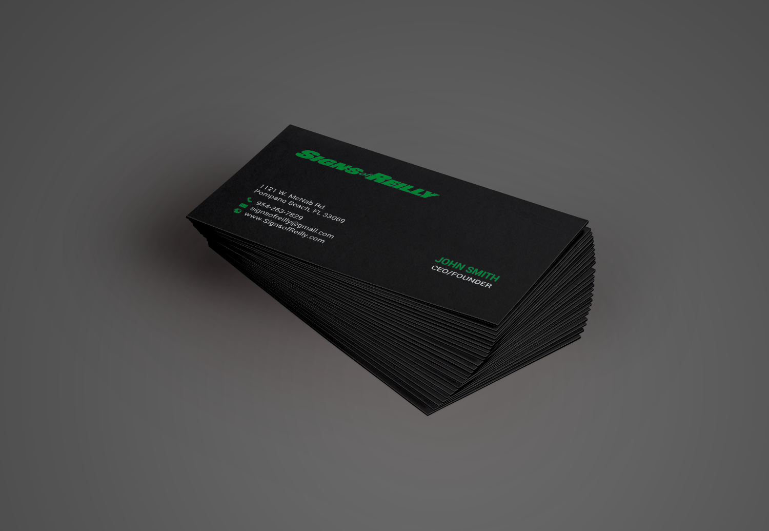 Business Card Design by chandrayaan.creative for Signs of Reilly | Design #16695817