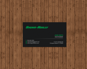 Visitenkarten-Design von chandrayaan.creative für Signs of Reilly | Design: #16695819