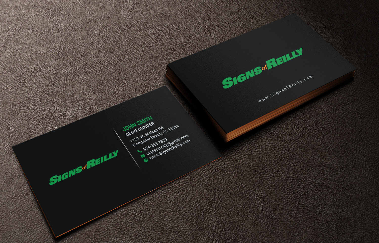 Business Card Design by chandrayaan.creative for Signs of Reilly | Design #16695820