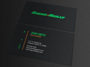 Visitenkarten-Design von chandrayaan.creative für Signs of Reilly | Design: #16695822