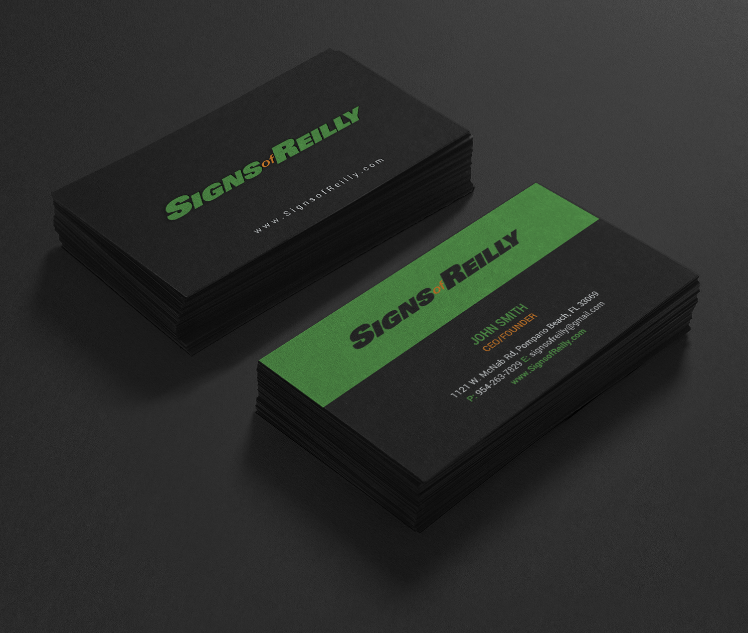 Visitenkarten-Design von chandrayaan.creative für Signs of Reilly | Design #16695826