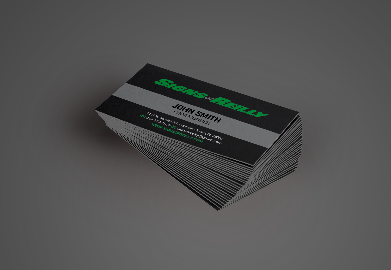 Business Card Design by chandrayaan.creative for Signs of Reilly | Design #16710257