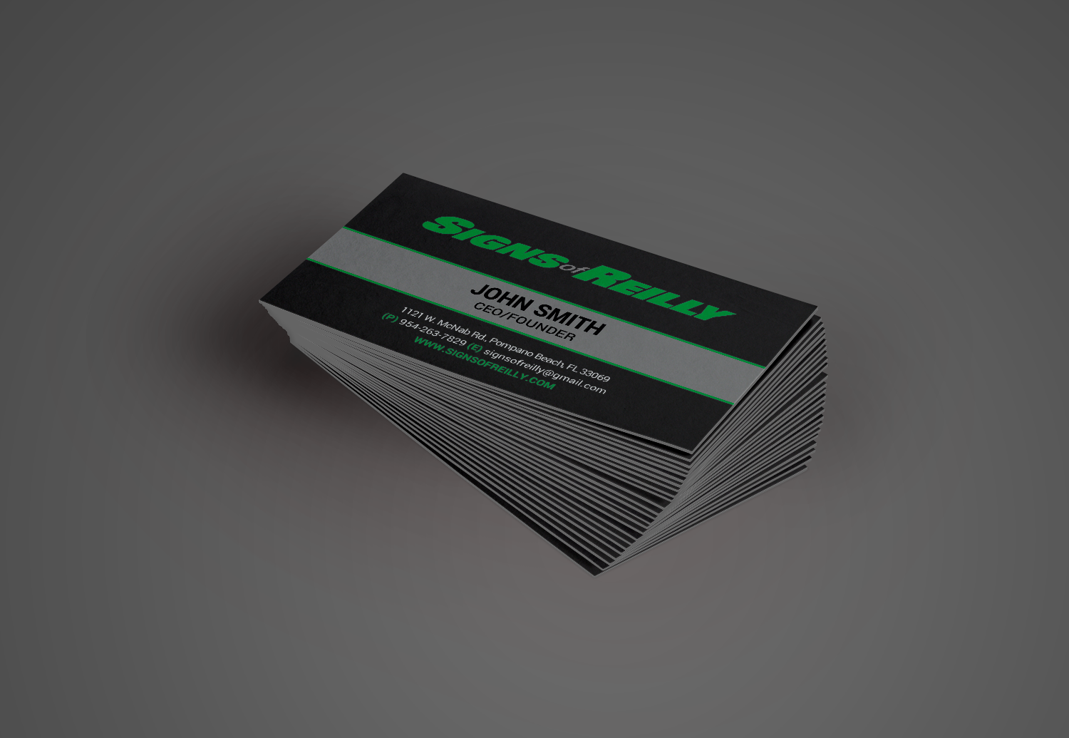 Diseño de Tarjeta de Presentación por chandrayaan.creative para Signs of Reilly | Diseño #16710258
