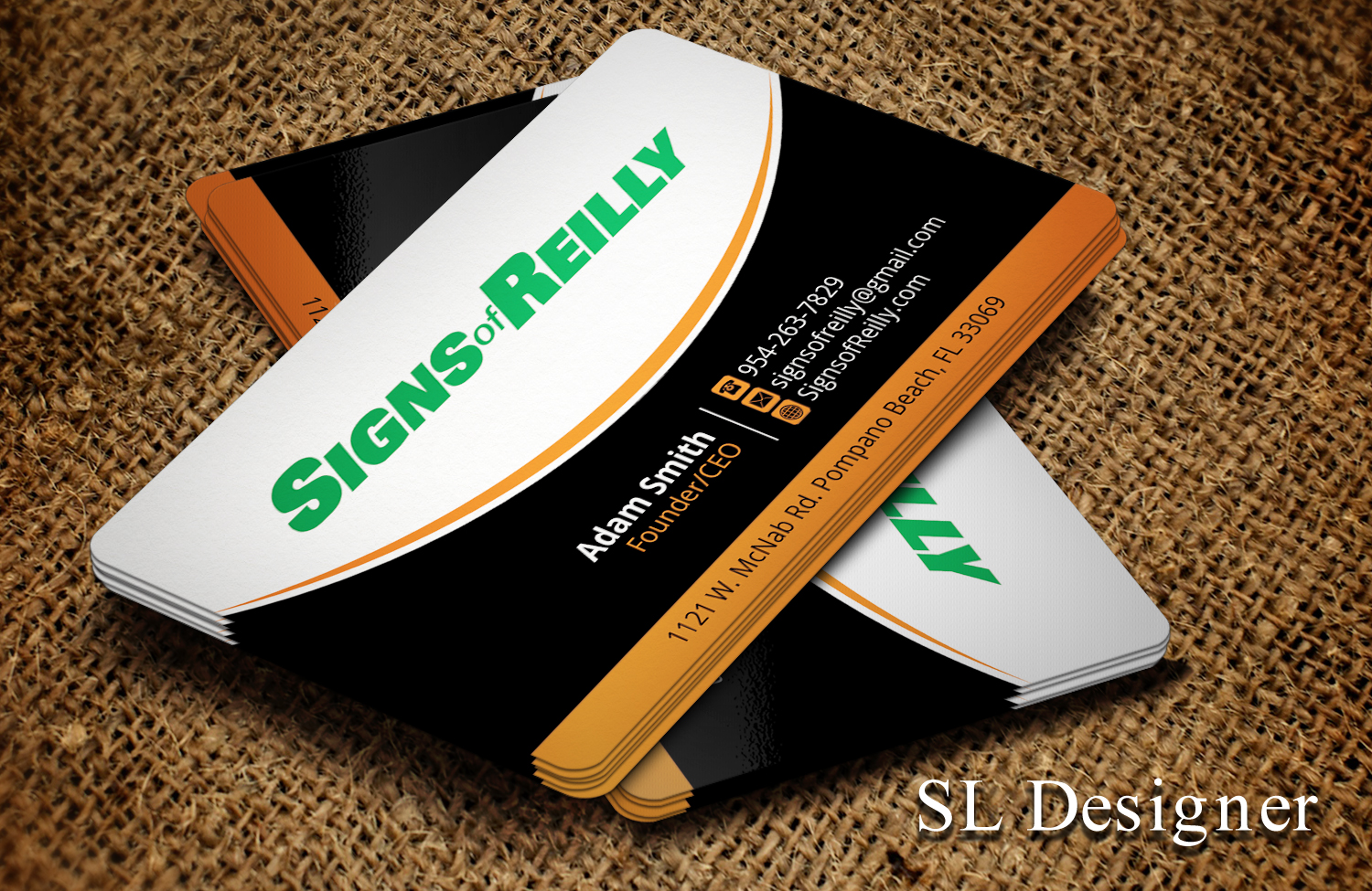 Business Card Design by SL Designer for Signs of Reilly | Design #16689658