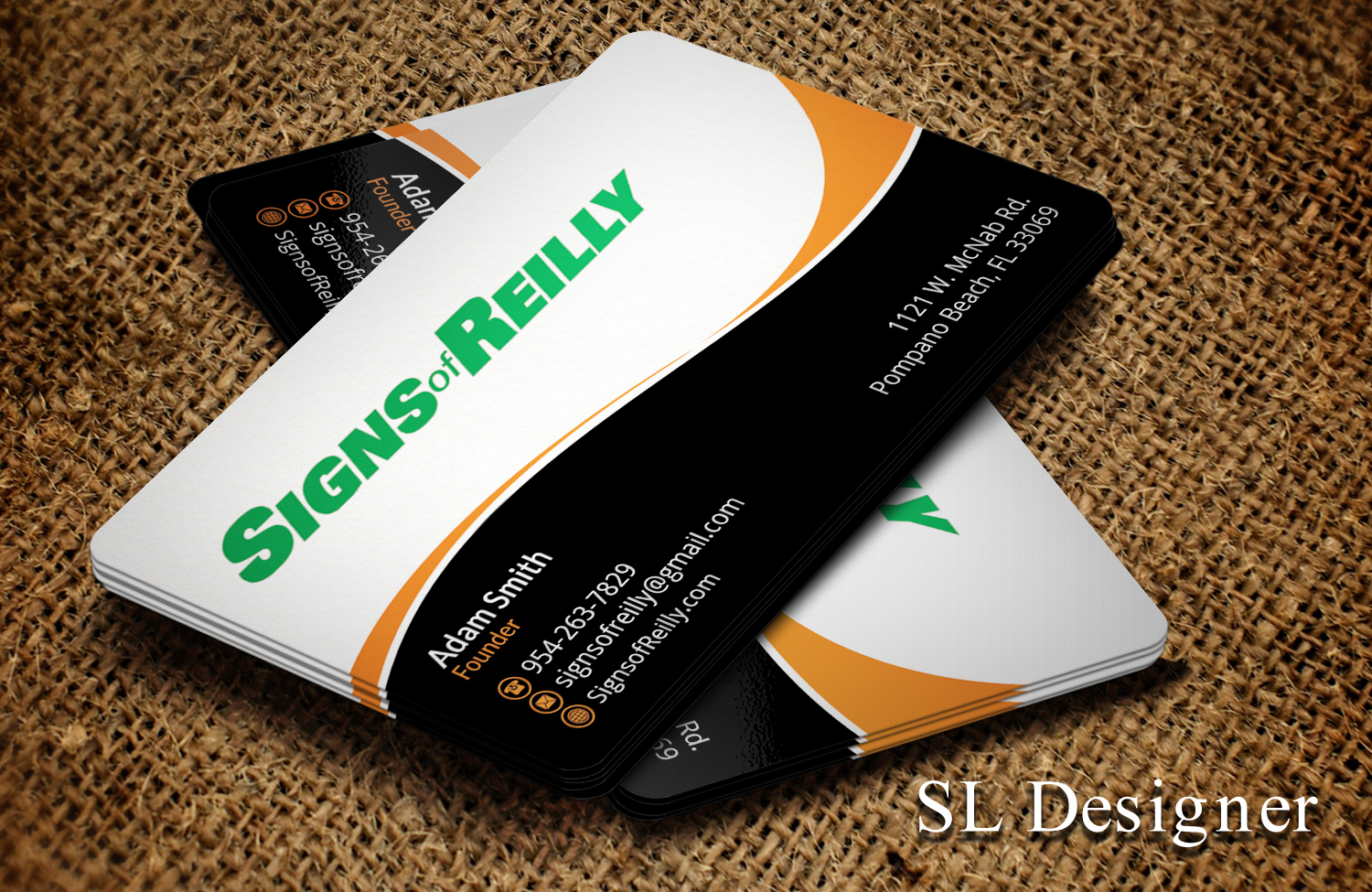 Business Card Design by SL Designer for Signs of Reilly | Design #16689660