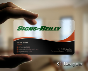 Business Card Design by SL Designer for Signs of Reilly | Design: #16689680