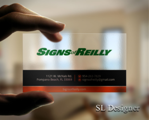 Business Card Design by SL Designer for Signs of Reilly | Design: #16689681