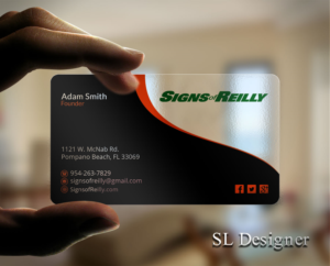 Business Card Design by SL Designer for Signs of Reilly | Design: #16689682