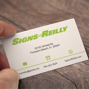 Business Card Design by Creative Jiniya for Signs of Reilly | Design: #16691060