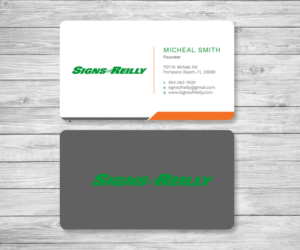Business Card Design by Graphic Flame for Signs of Reilly | Design: #16692143