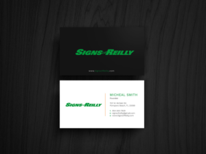 Business Card Design by Graphic Flame for Signs of Reilly | Design: #16692145