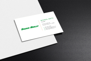 Business Card Design by Graphic Flame for Signs of Reilly | Design: #16692146