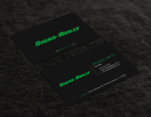 Business Card Design by Graphic Flame for Signs of Reilly | Design: #16692159