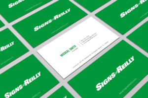Business Card Design by Graphic Flame for Signs of Reilly | Design: #16692160