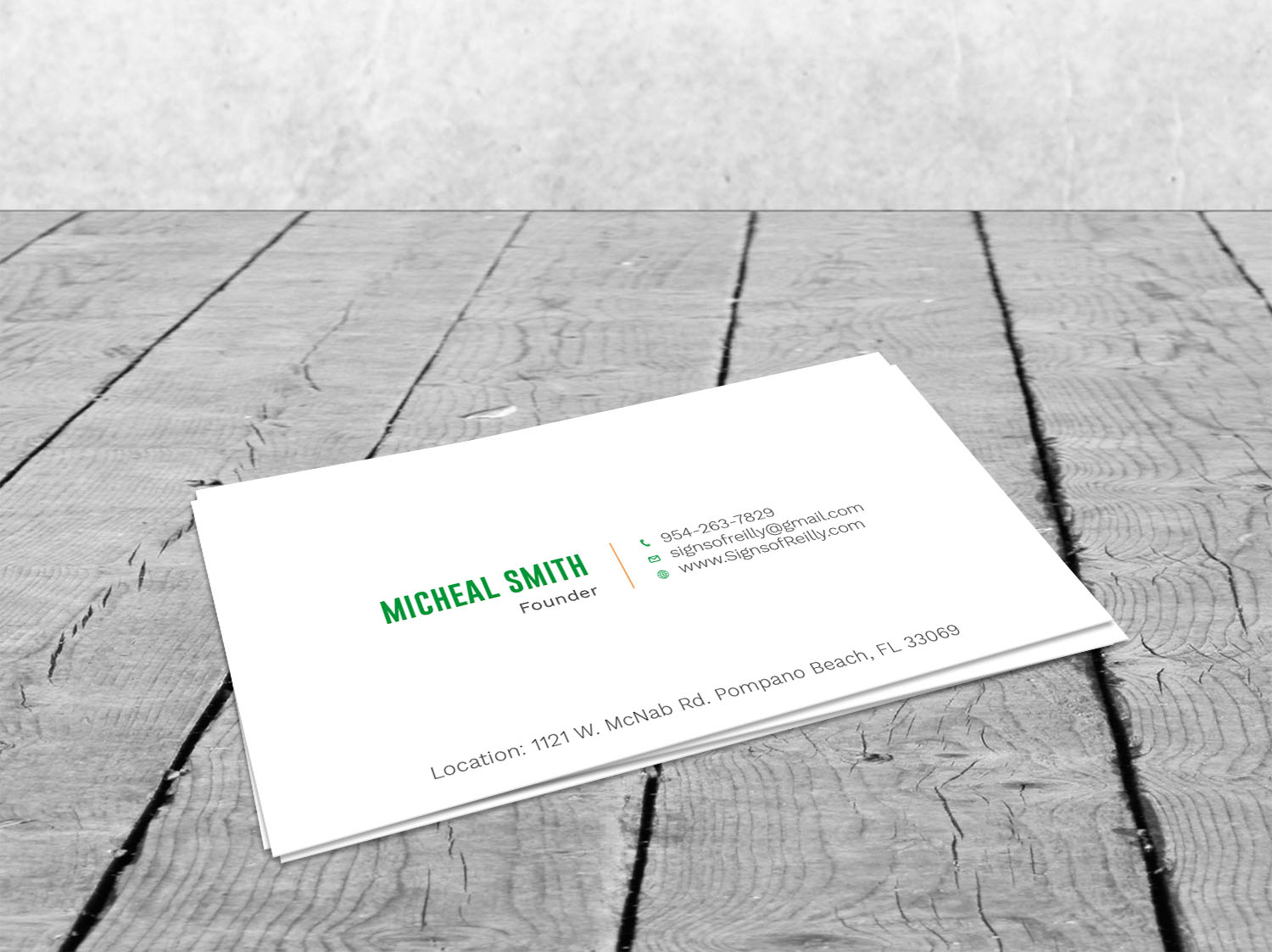 Business Card Design by Graphic Flame for Signs of Reilly | Design #16692161