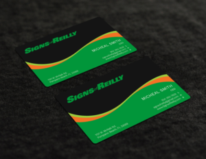 Business Card Design by Graphic Flame for Signs of Reilly | Design: #16692168