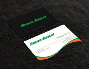Business Card Design by Graphic Flame for Signs of Reilly | Design: #16692170