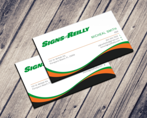 Business Card Design by Graphic Flame for Signs of Reilly | Design: #16692171