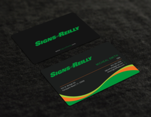 Business Card Design by Graphic Flame for Signs of Reilly | Design: #16692214