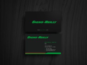 Business Card Design by Graphic Flame for Signs of Reilly | Design: #16692254
