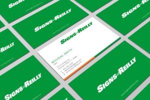 Business Card Design by Graphic Flame for Signs of Reilly | Design: #16692255