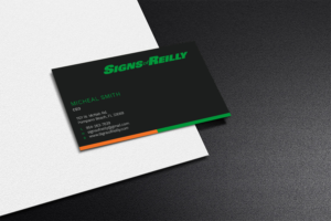 Business Card Design by Graphic Flame for Signs of Reilly | Design: #16692256