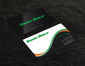 Business Card Design by Graphic Flame for Signs of Reilly | Design: #16692257