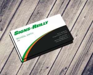 Business Card Design by Graphic Flame for Signs of Reilly | Design: #16692258